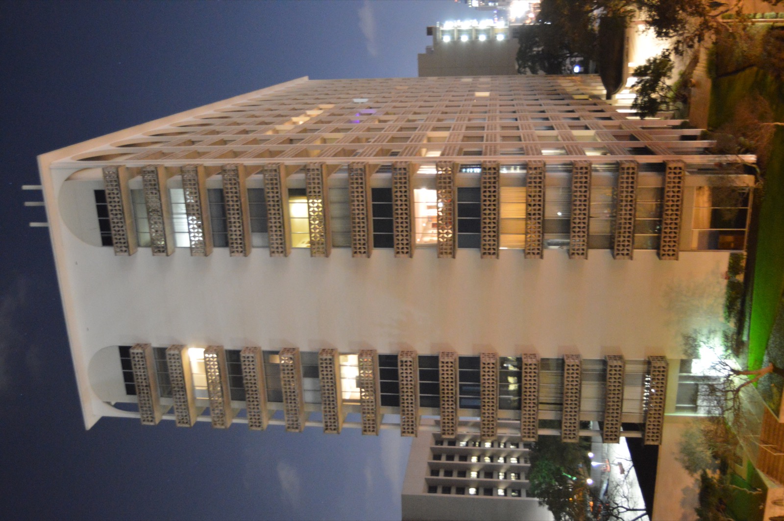 North and west sides of Cambridge Tower in Austin